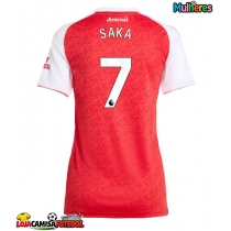 Camisa de Futebol Arsenal Bukayo Saka #7 Equipamento Principal Mulheres 2025-26 Manga Curta